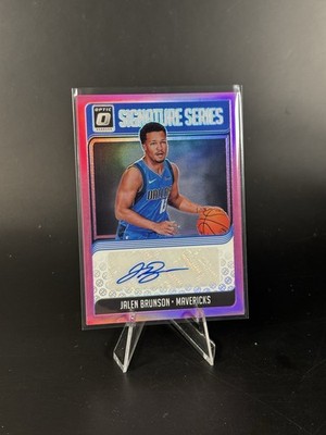 2018-19 Donruss Optic Signature Series Jalen Brunson Pink /25 #SG-JBS J# 11 Auto