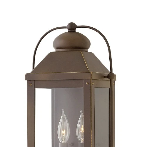 Hinkley Lighting 1854-LL Anchorage 2 Light 17-3/4" Tall Heritage - Aged Zinc - Picture 5 of 10