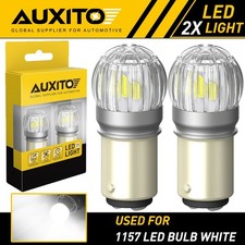 2x 6000k White 1157 Bay15d 6-smd Led Car Truck Tail Brake Stop Light Bulb 12v Ea