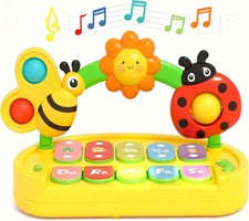 Baby Piano Toy Light Up Musical Keyboard Educational Learning Gift 6-18 Months