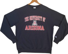 Arizona Wildcats Sweatshirt Mens Large Navy Blue NCAA College Crewneck Pullover