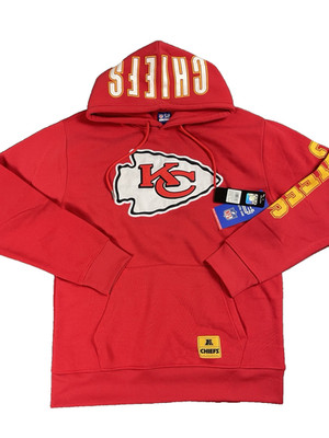Men s Medium NFL Kansas City Chiefs Red Hoodie Pullover Sweatshirt Team Apparel