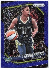2025 Panini Prizm WNBA #130 Tyasha Harris Blue Velocity Prizms Dallas Wings