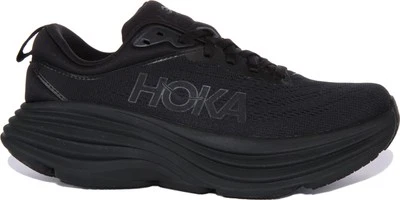 Hoka Bondi 8 Vegan Heel Pull Tab Running Shoe Black Womens Size 3 - 8