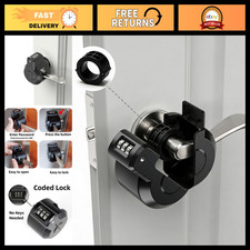 Keyed Metal Door Handle Lockout Device - Upgraded Security Cover for Locks