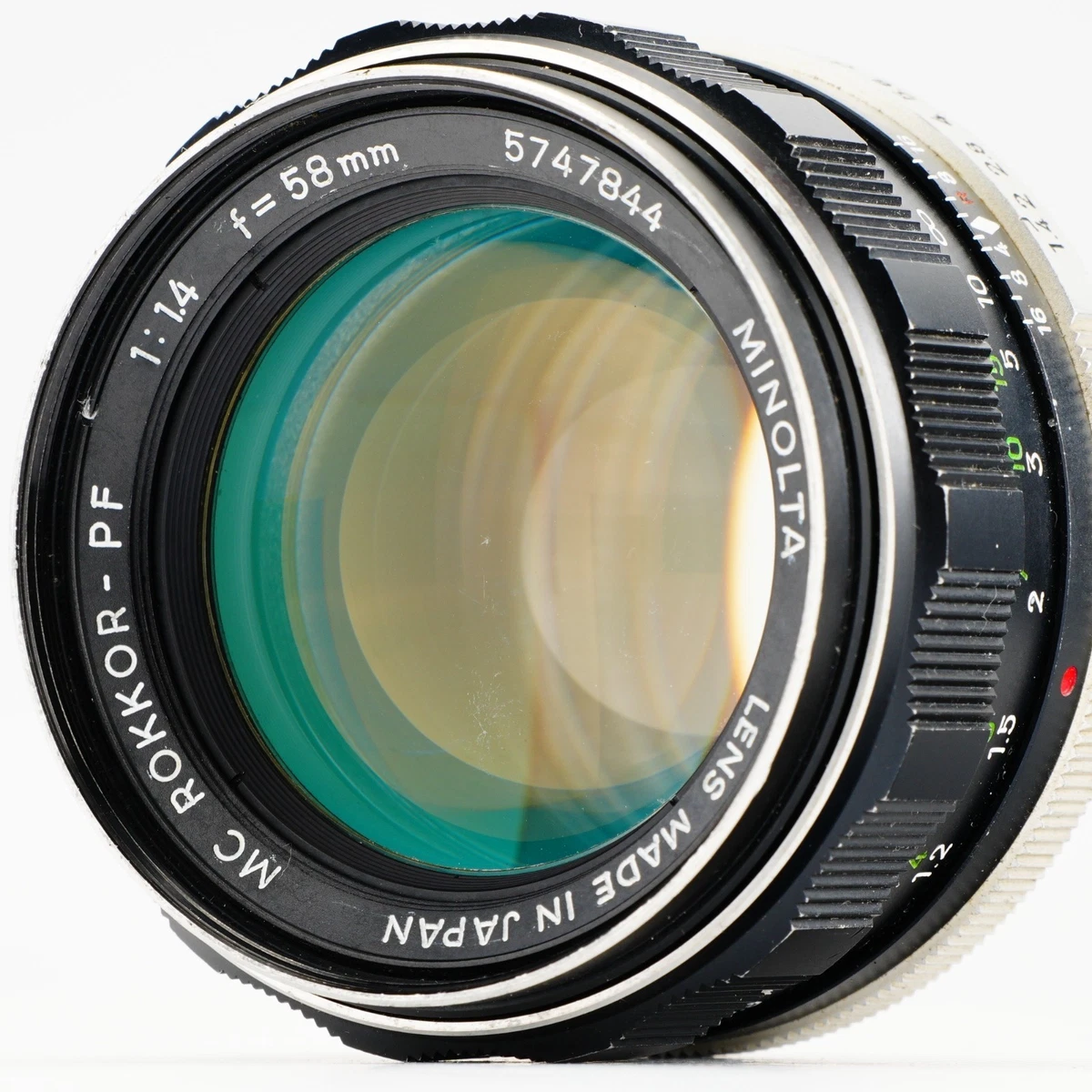 Minolta Rokkor PF 58mm Focal f/1.4 Camera Lenses for sale | eBay