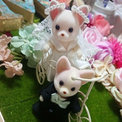 Sylvanian Families Wedding Diorama Handmade Custom Wedding Scene
