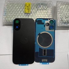 Back Glass Replacement For iPhone 17 Black Color With Metal Magnetic