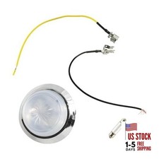 Round Dome Light Base  Lens with Bulb  Wire leads Compatible with 1971-1981