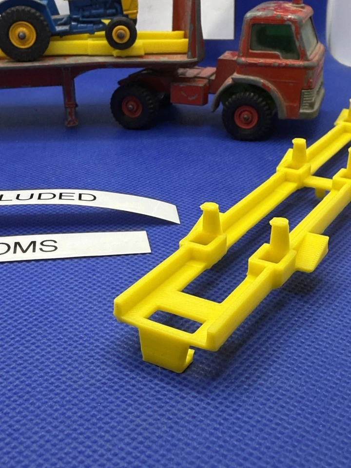 new tires and bracket for Matchbox King Size Ford Tractor K-20 Transporter - Image 3 of 4