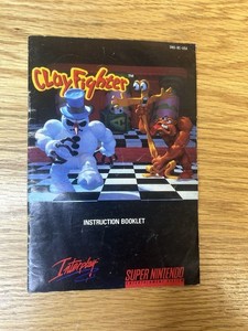 Clayfighter Super Nintendo SNES Instruction Manual Booklet ONLY