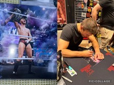 Jackson Drake Signed Metallic 8x10 Proof WWE ID Promo NXT Vanity Project