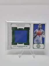 2022-23 Panini Chronicles Encased Draft Picks, Patched RC, TyTy Washington Jr.