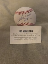 Jonathan Singleton Signed Baseball Tristar