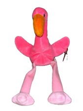 1995 Retired Pinky the Flamingo, Ty Beanie Baby New Condition With Tags