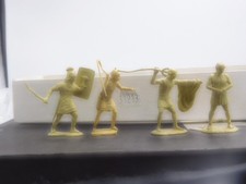 Marx 54mm Ben Hur Roman Figures in Tan Lot C 4 Different Figures