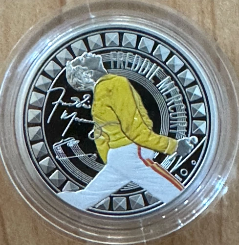 SHIP TODAY 2025 UK Music Legends: Freddie Mercury 1 oz Silver Proof Mintage 4500