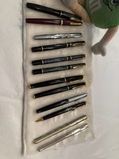 waterman and Various, fountain pens and pencil Lot of 12