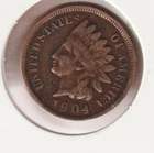 US Rare Old West 1904 Indian Head Penny Coin American Collection Shield Cent USA