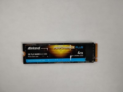 Inland Performance Plus 4TB 3D TLC NAND PCIe Gen 4 x4 NVMe M.2 Internal SSD