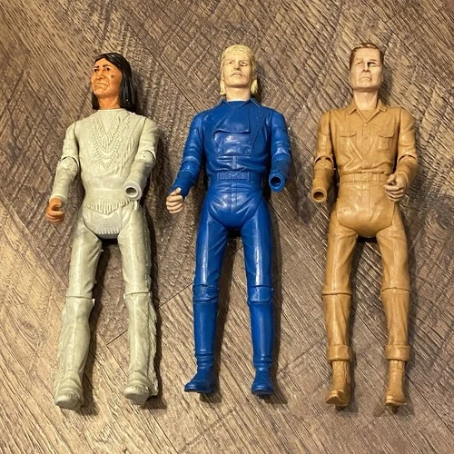 VTG Johnny West Geronimo General Custer MARX Action Figures
