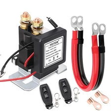 Wireless Battery Disconnect Switch with 4 AWG 1FT Cables Remote Kill Switch