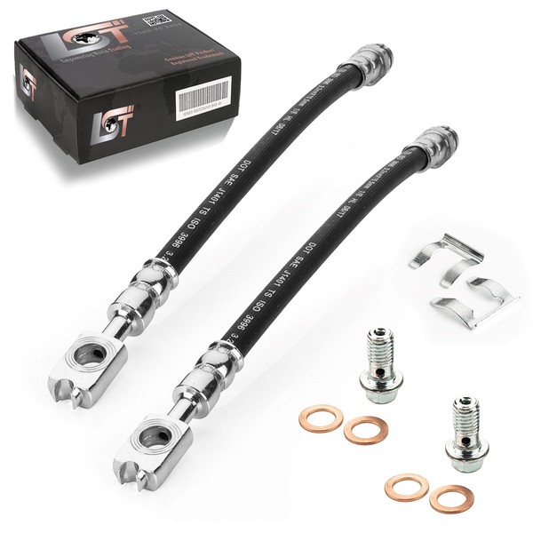 2X Bremsschlauch Hinterachse + Schlauchklemme FüR VW CC Passat Sharan Tiguan-image