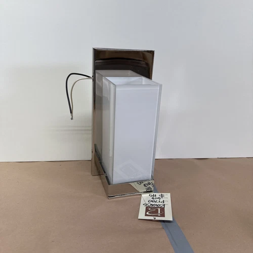 George Kovacs P1700 Chrome Wall Light Sconce 613 Wattage Frosted Glass Rectangle - Picture 23 of 24