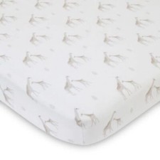 NoJo Serendipity Giraffe Print 100 Cotton Fitted Crib Sheet 52" x 28"