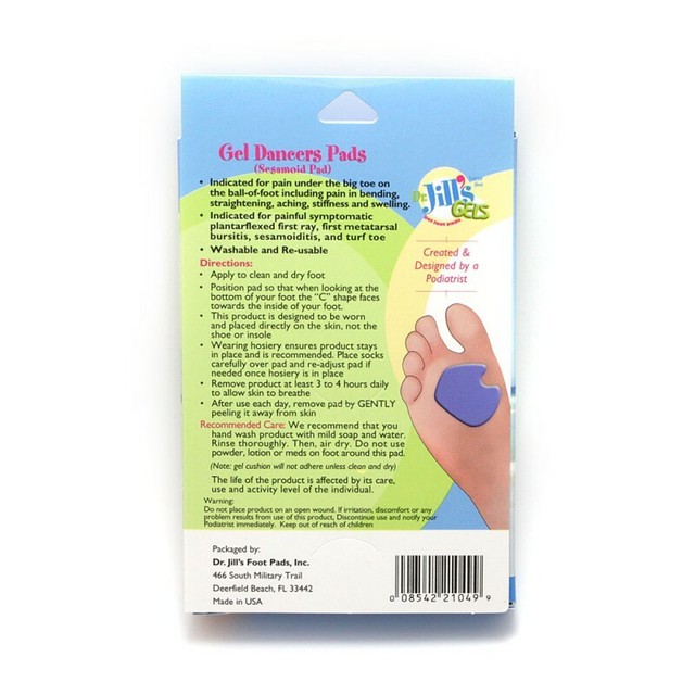 Dr. Jill's Gel Metatarsal Dancer Pads (2 Pack) eBay