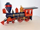 VINTAGE Playmobil 4034 Steaming Mary Western Train Set w/Transformer, WORKS!