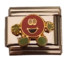 Chocolate Candy Guy Italian Charm Bracelet Link 9mm 