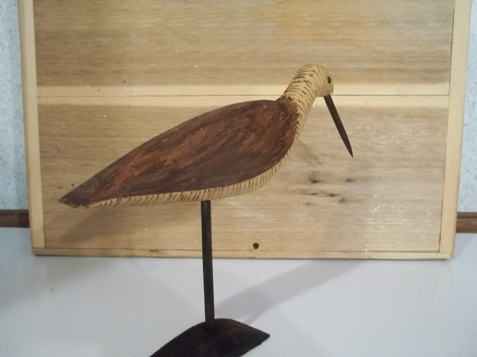 Hand Carved Gunning Style New Jersey Type Running Yellowlegs Shorebird