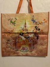 Tokyo Disney Resort Shopping Bag 40th Anniversary Dream Go Round Orange