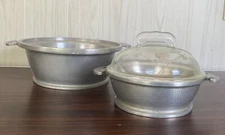 Vintage Guardian Service Ware Set Cast Aluminum 10" Cookware Pot With Glass Lid