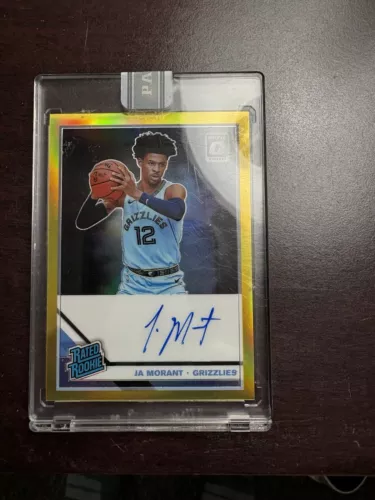 Ja Morant 1/1 Gold Optic Rated Rookie White Box Auto