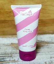 Aquolina ~ Pink Sugar ~ travel size creamy body lotion ~ 1.7 oz new no box