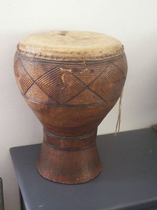 Old African Drum Ancien Tambour Africain Ebay