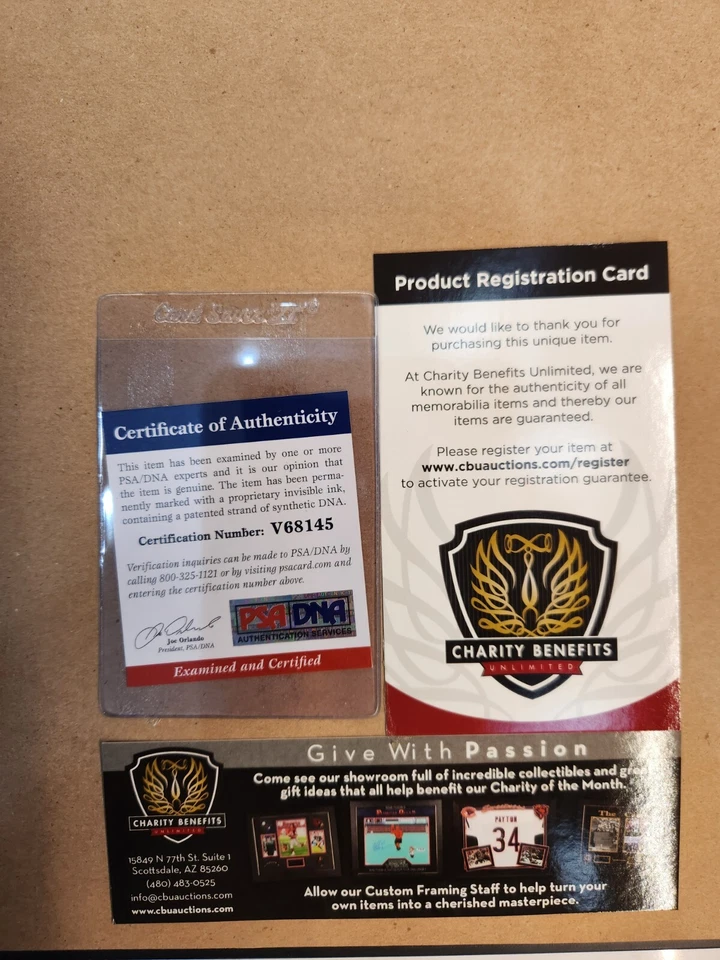 Nolan Ryan Signed 16x20 Matted, Framed Photo Bloody Lip PSA COA - Image 3 of 3