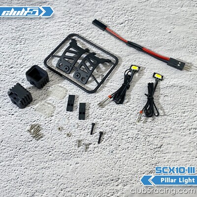 Pillar Light for SCX10 III Jeep JL Wrangler / JT Gladiator