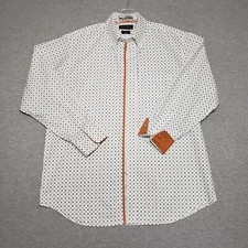 Paul Fredrick Men's Shirt 16 1/2 x 34 Classic Fit Non Iron Two Ply Cotton Pocket