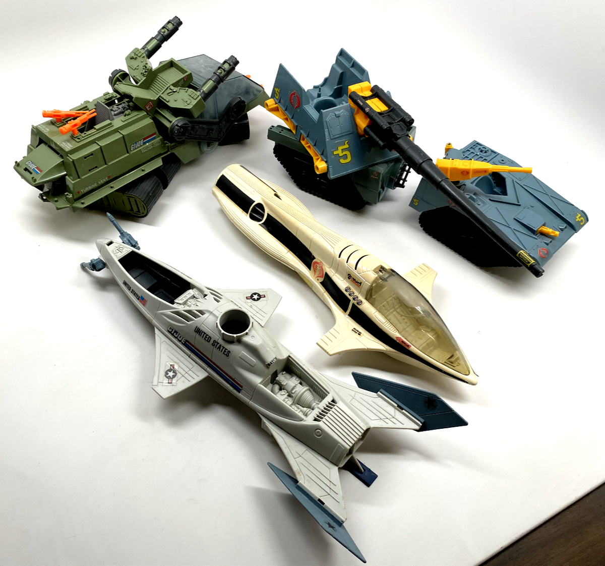 Vintage 1986 GI Joe G.I. Joe HAVOC Vehicle, 2 Jets, Maggot Tank
