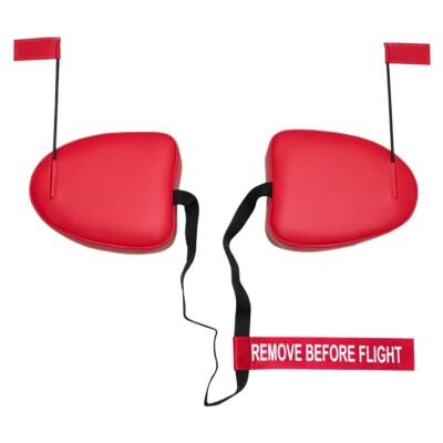 Beechcraft Musketeer A23-24 Cowl Plugs w/ RBF Streamer (Color: Red)