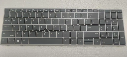 New For HP ZBOOK 15 G5 G6 ZBOOK 17 G5 G6 US Keyboard Backlit Silver frame