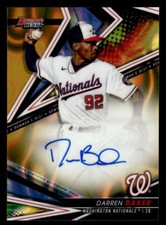 Darren Baker 2022 Bowman's Best of 2022 Auto Gold Lava Refractor 12/75 #B22-DBR