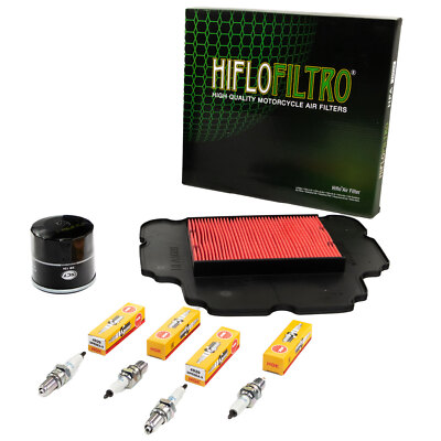 Wartung Set Luftfilter Ölfilter Zündkerzen für Honda NT 650 V Deauville 1998-05