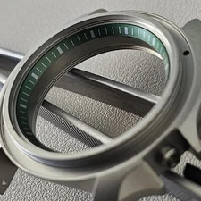 Chapter Ring SKX007 SKX Style / Army Green + Silver SEIKO MOD SKX SKX007 SRPD