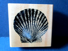 SEASHELL SHELL ANITAS RUBBER STAMP WD MTD