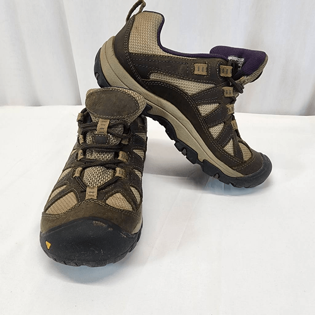 Scarpe da trekking trail Keen Palisades #52016 BOSG marrone e marrone da donna taglia 6
