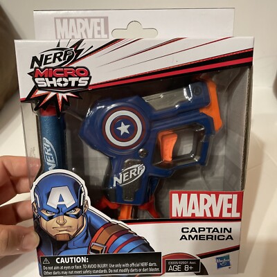 NERF Micro Shots MARVEL CAPTAIN AMERICA Hasbro